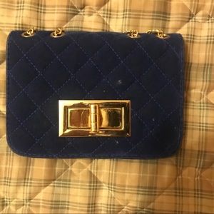 Indigo clutch purse